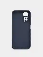 Темно-синий чехол для Xiaomi Note 11, Note 8 Pro, 9, 9C, 9A, силиконовый, с защитой камеры и бортиками