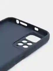 Темно-синий чехол для Xiaomi Note 11, Note 8 Pro, 9, 9C, 9A, силиконовый, с защитой камеры и бортиками