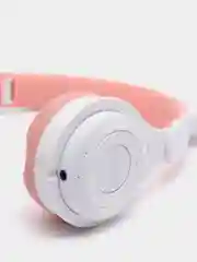Белый беспроводные наушники с кошачьими ушками