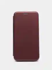 Бордовый чехол книжка iPhone XR