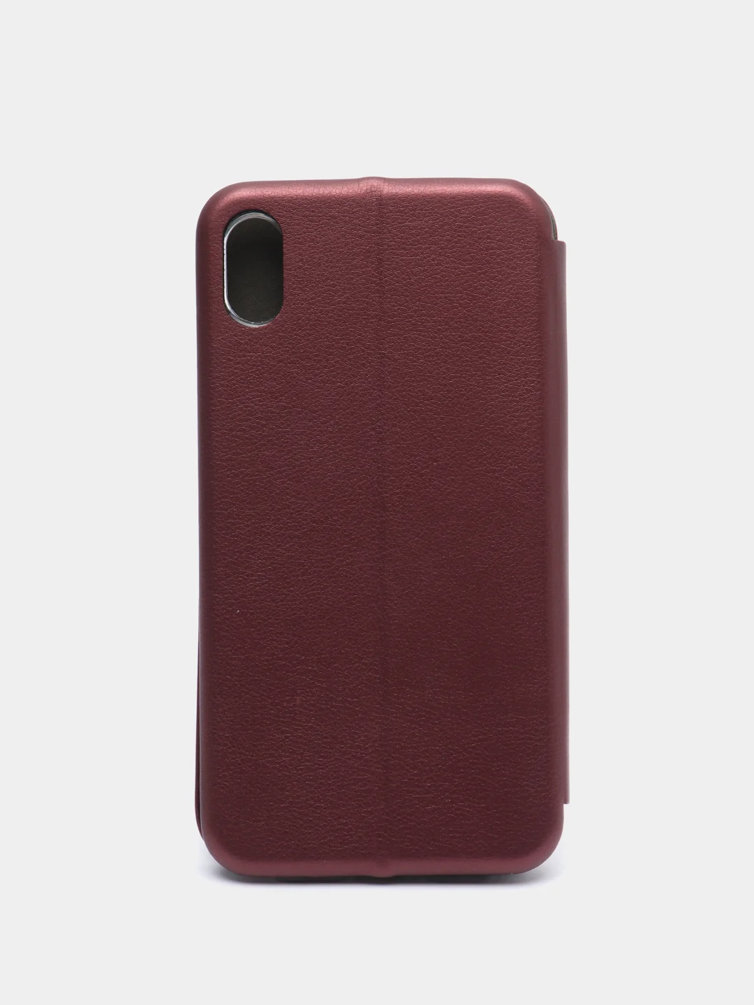Бордовый чехол книжка iPhone XR