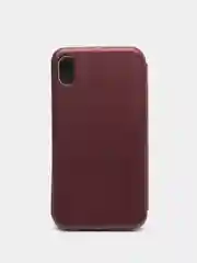 Бордовый чехол книжка iPhone XR