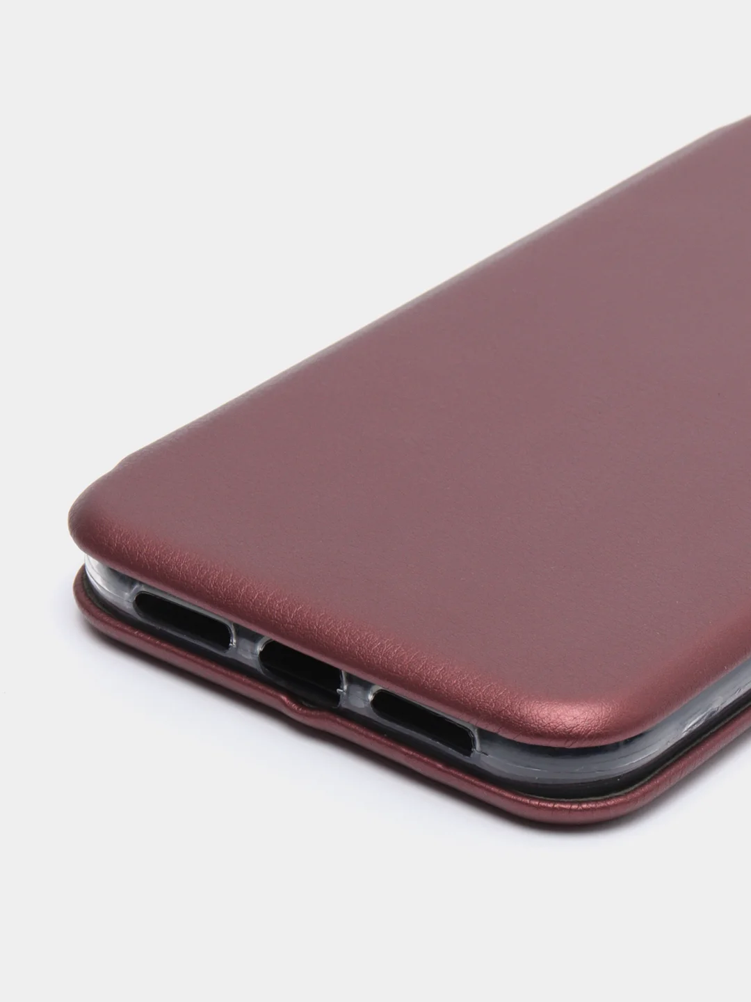 Бордовый чехол книжка iPhone XR