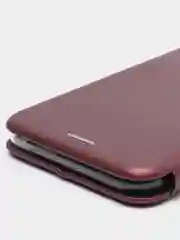 Бордовый чехол книжка iPhone XR