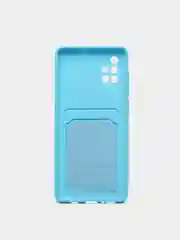 Голубой wallet Чехол карман для карт Samsung A50 A30S, A31, A51 A71 A02 M02, A32, A52, A72, S20 FE