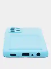 Голубой wallet Чехол карман для карт Samsung A50 A30S, A31, A51 A71 A02 M02, A32, A52, A72, S20 FE