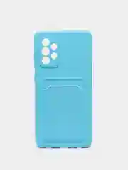 Голубой wallet Чехол карман для карт Samsung A50 A30S, A31, A51 A71 A02 M02, A32, A52, A72, S20 FE