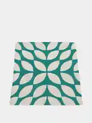 Серый меланж декоративная наволочка Geometric Letters, на подушку