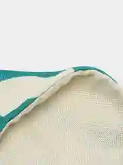 Серый меланж декоративная наволочка Geometric Letters, на подушку