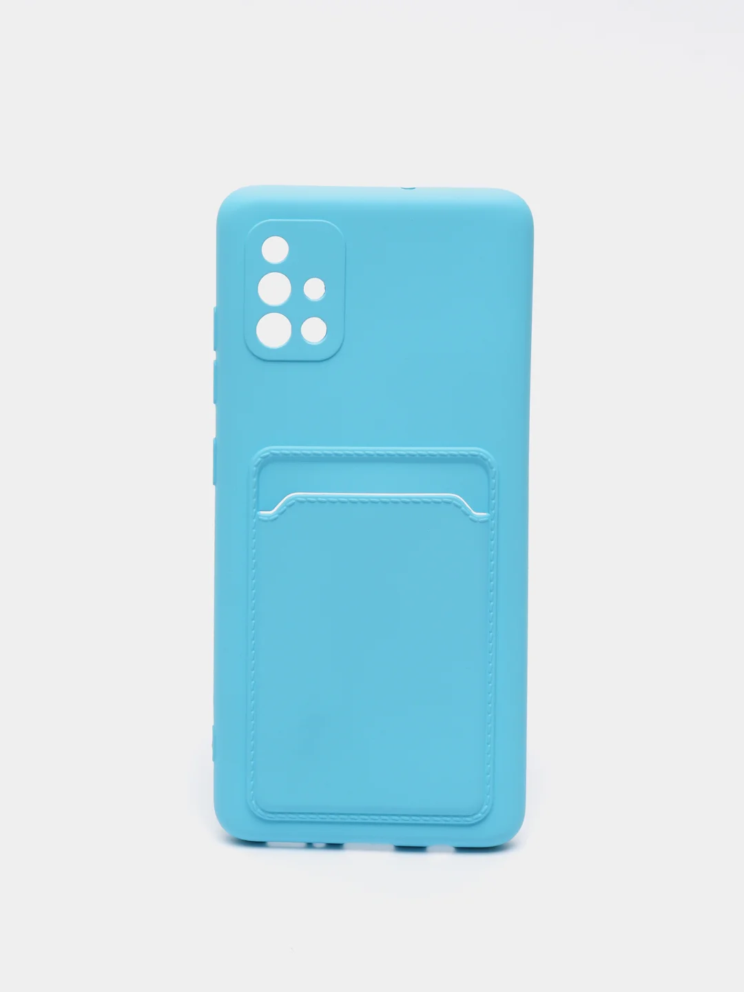 Голубой wallet Чехол карман для карт Samsung A50 A30S, A31, A51 A71 A02 M02, A32, A52, A72, S20 FE