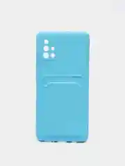 Голубой wallet Чехол карман для карт Samsung A50 A30S, A31, A51 A71 A02 M02, A32, A52, A72, S20 FE