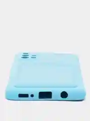 Голубой wallet Чехол карман для карт Samsung A50 A30S, A31, A51 A71 A02 M02, A32, A52, A72, S20 FE