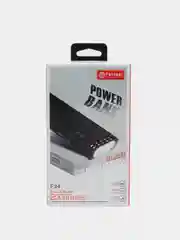 Белый внешний аккумулятор Power Bank Fantesi F34, с дисплеем и фонариком, 20000 mAh, белый