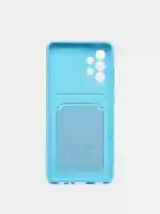 Голубой wallet Чехол карман для карт Samsung A50 A30S, A31, A51 A71 A02 M02, A32, A52, A72, S20 FE