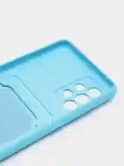 Голубой wallet Чехол карман для карт Samsung A50 A30S, A31, A51 A71 A02 M02, A32, A52, A72, S20 FE