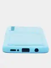 Голубой wallet Чехол карман для карт Samsung A50 A30S, A31, A51 A71 A02 M02, A32, A52, A72, S20 FE
