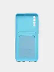 Голубой wallet Чехол карман для карт Samsung A50 A30S, A31, A51 A71 A02 M02, A32, A52, A72, S20 FE