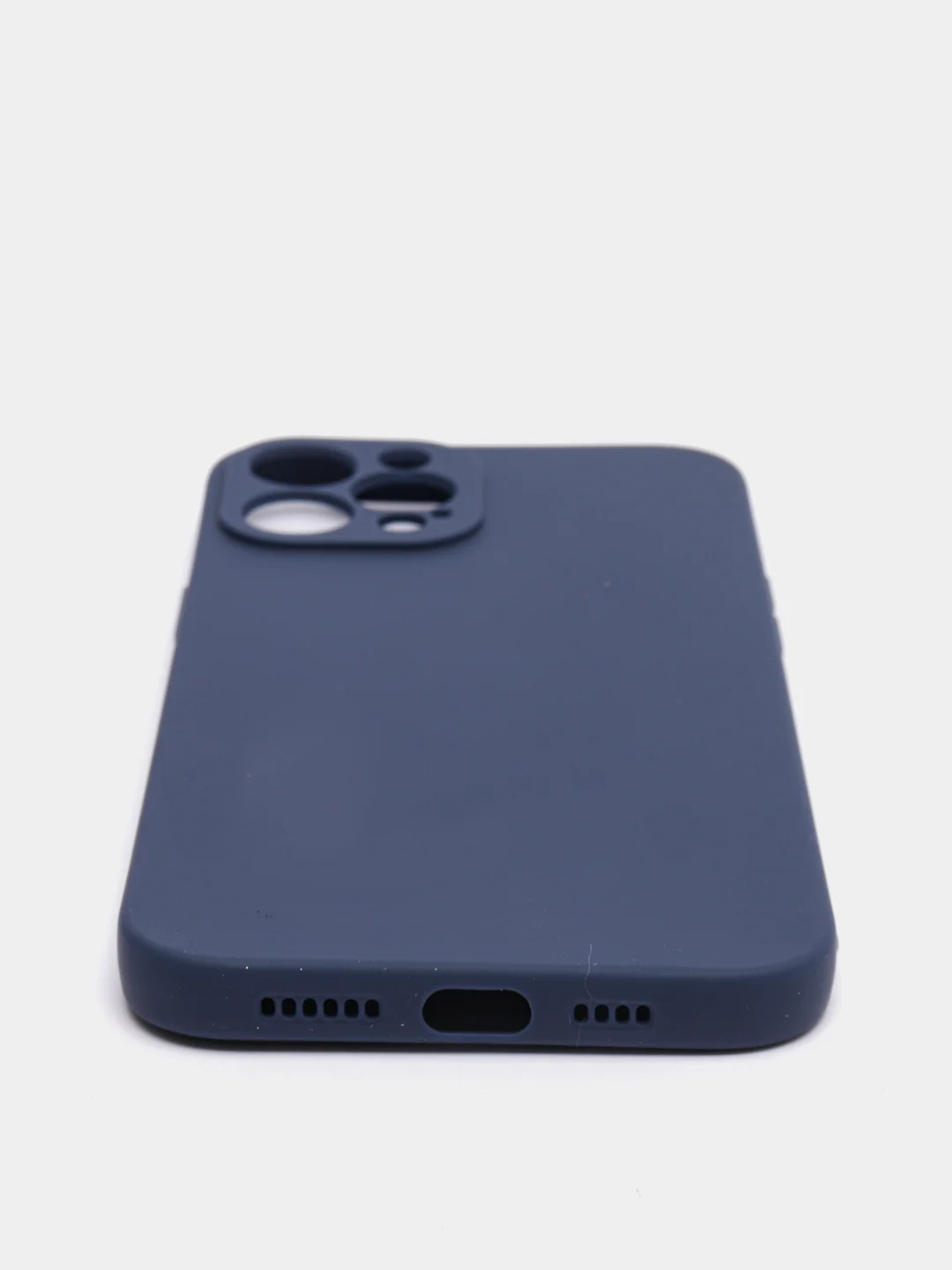 Темно-синий чехол для iPhone 12 ProMax цветной матовый