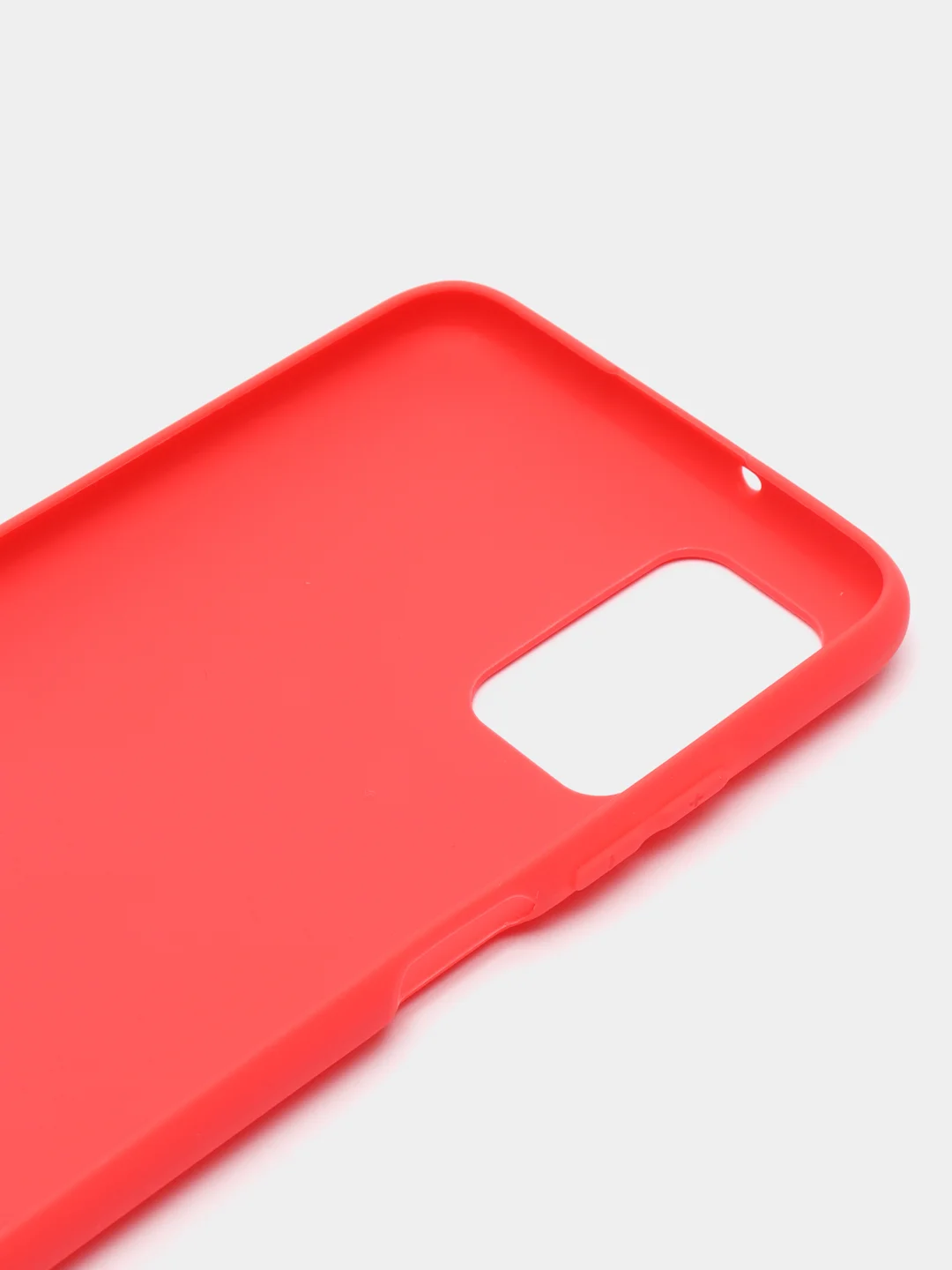 Красный матовый чехол для Samsung Galaxy A03S, силиконовый