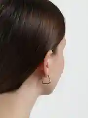Золотой женские серьги геометрия