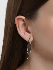 Серебряный яркие золотые и серебряные женские серьги геометрия