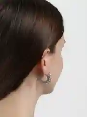 Серебряный женские серьги геометрия