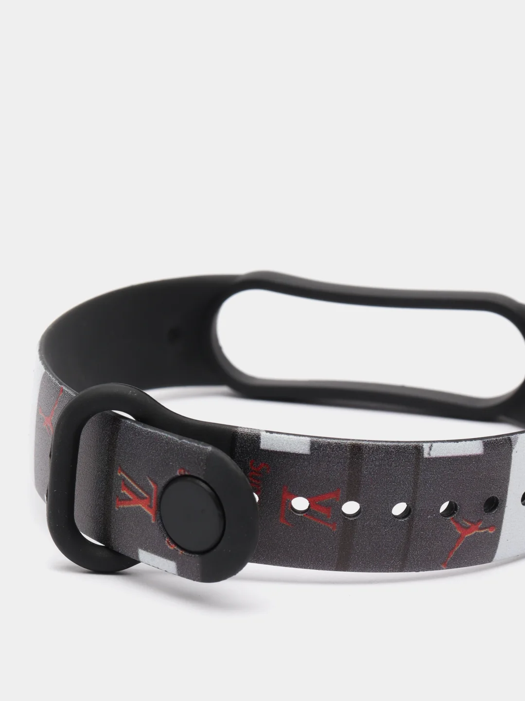 Черный силиконовый ремешок ПИКАЧУ для Xiaomi mi band 3 / 4 / 5 / 6