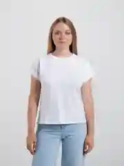 Белый футболка женская однотонная basic