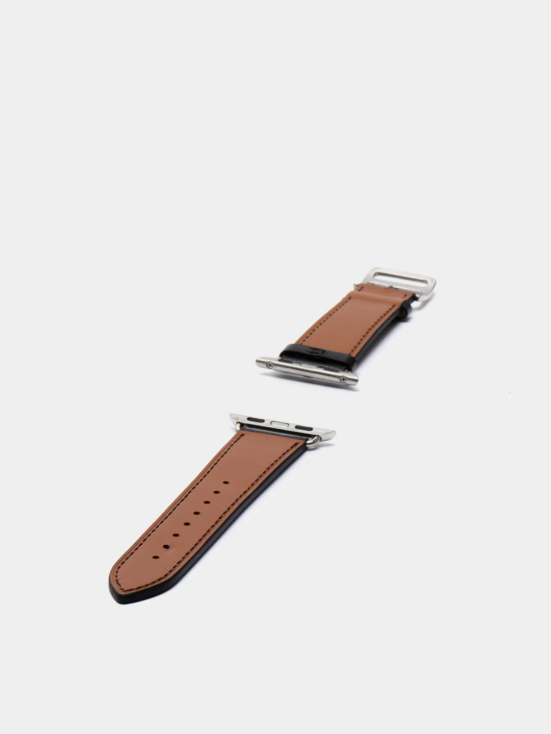Черный кожаный ремешок для Apple Watch