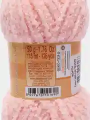 Пудровый пряжа плюшевая Софти Ализе Alize Softy 100% микрополиэстер  50 г  115 м