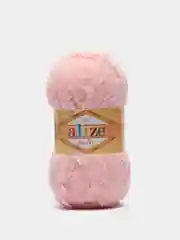 Пудровый пряжа плюшевая Софти Ализе Alize Softy 100% микрополиэстер  50 г  115 м