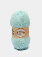 Мятный пряжа плюшевая Софти Ализе Alize Softy 100% микрополиэстер  50 г  115 м