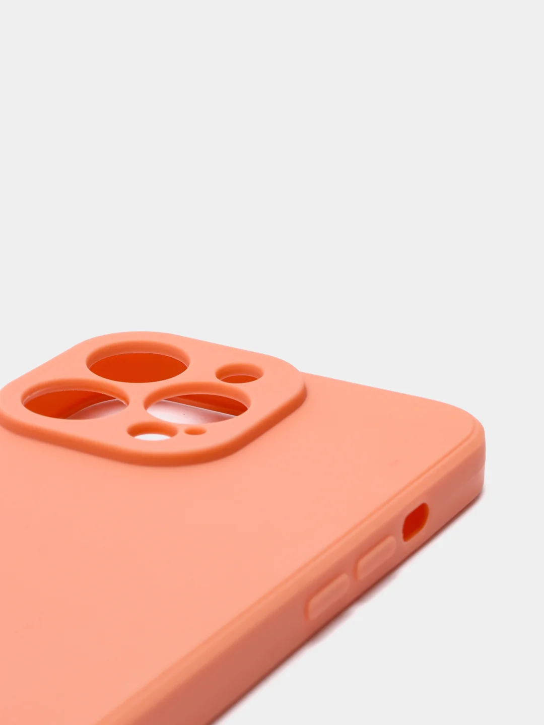 Коралловый чехол Silicone Case для iPhone 12, 12 Pro, Max, 12 mini, 13, 13 Pro, Max с защитой камеры