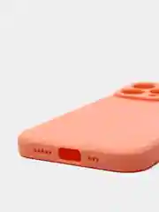 Коралловый чехол Silicone Case для iPhone 12, 12 Pro, Max, 12 mini, 13, 13 Pro, Max с защитой камеры