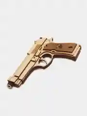 Черный пистолет деревянный, 2 вида