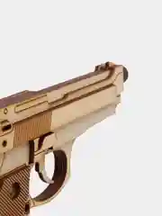 Черный пистолет деревянный, 2 вида