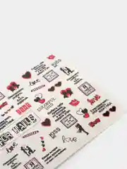 Водные наклейки для дизайна ногтей Love