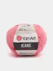 Коралловый пряжа YarnART Jeans, 50 г-160 м, 55% хлопок-45% акрил