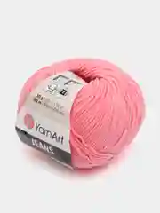 Коралловый пряжа YarnART Jeans, 50 г-160 м, 55% хлопок-45% акрил