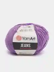 Сиреневый пряжа YarnART Jeans, 50 г-160 м, 55% хлопок-45% акрил