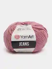 Тёмно-розовый пряжа YarnART Jeans, 50 г-160 м, 55% хлопок-45% акрил