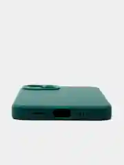 Зеленый чехол Silicone Case для iPhone 12, 12 Pro, Max, 12 mini, 13, 13 Pro, Max с защитой камеры