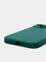 Зеленый чехол Silicone Case для iPhone 12, 12 Pro, Max, 12 mini, 13, 13 Pro, Max с защитой камеры