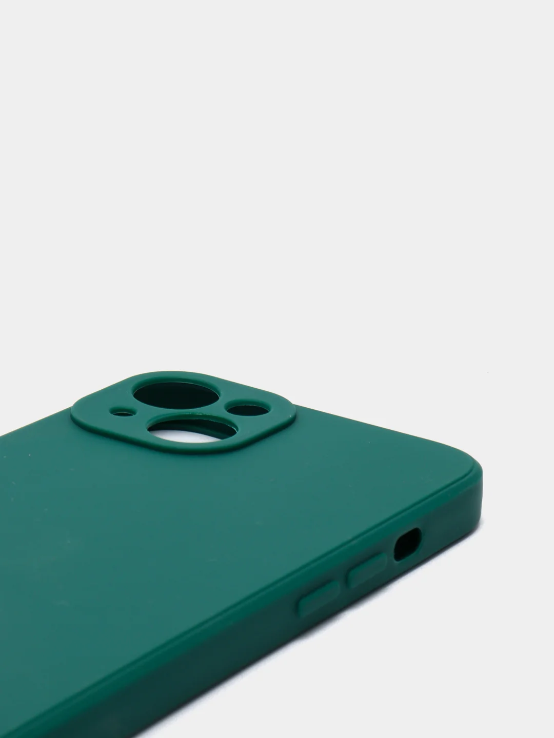 Зеленый чехол Silicone Case для iPhone 12, 12 Pro, Max, 12 mini, 13, 13 Pro, Max с защитой камеры