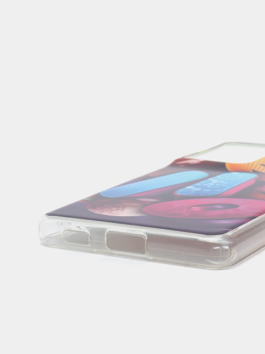 Голубой чехол для Samsung G998F/S21 Ultra силиконовый с рисунком