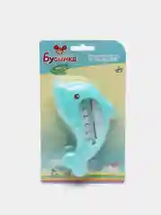 Небесно-голубой термометр детский для воды, Дельфин "Бусинка" 2017