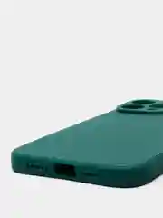 Зеленый чехол Silicone Case для iPhone 12, 12 Pro, Max, 12 mini, 13, 13 Pro, Max с защитой камеры