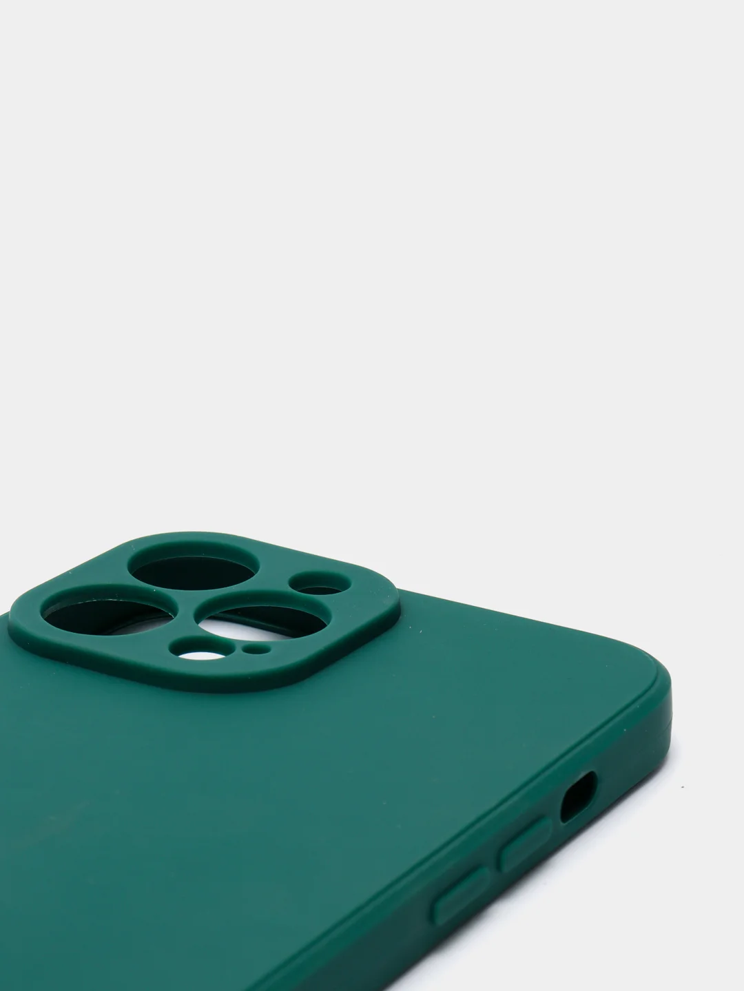 Зеленый чехол Silicone Case для iPhone 12, 12 Pro, Max, 12 mini, 13, 13 Pro, Max с защитой камеры