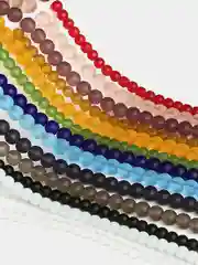 Бусины матовые стеклянные