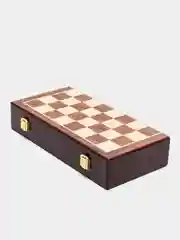 Бронзовый шахматы металлические с деревянной доской, 30*30 см